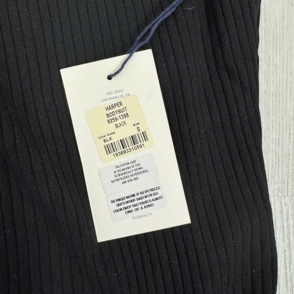 Citizens of Humanity Harper Bodysuitt in Black. - Picture 8 of 9